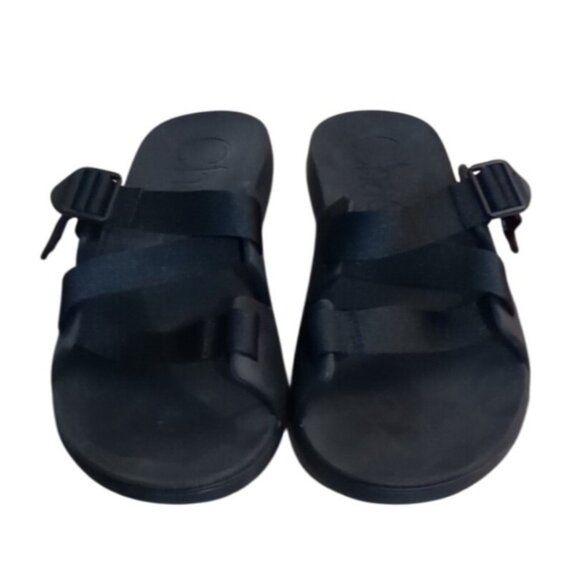 Chaco Chillos sz 11 Men's Slide Sandal, Black, flip flop adjustable - Picture 8 of 9